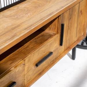 Mueble de TV Clásico de Madera Vandana Altis Merino, Consola de Entretenimiento Moderna de Madera Sólida Minimalista - Product Image 2