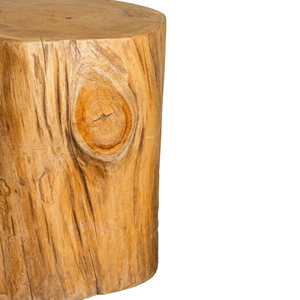 Tabouret en teck biologique fait main de style rustique de luxe ARTERRA pour projets hôteliers et de villas - Product Image 3