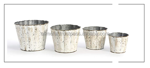 Maceta y macetas festoneadas galvanizadas para decoración de granja interior y exterior para el hogar y el jardín - Product Image 4