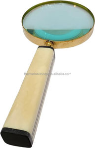 Lente de lupa de mano Vintage 10X, lupa de latón antiguo, impresión fina, inspección de lectura, moneda, decoración coleccionable, regalo - Product Image 3