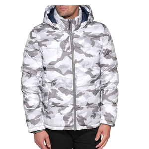 High Quality Wholesale Custom Men Padded Hooded Puffer Jacket Cold Weather Winter <b>Parka</b> Coat - Product Image 1