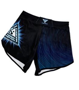 Shorts de combat personnalisés pour la boxe et le MMA, logo imprimé par transfert thermique sur le devant, extensibles, respirants, séchage rapide, légers, tailles adultes pour hommes - Product Image 2