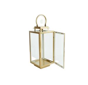 Linterna de Metal de Última Generación con Acabado Dorado de Primera Calidad, Precio de Mayoreo, Portavelas Votivo a un Precio Accesible - Product Image 1