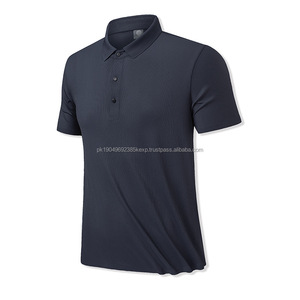 Polo de Verano para Hombre, Anti-Pilling, de Seda Helada, Transpirable, de Punto, Holgado, Liso, Informal, Deportivo, de Negocios, con Estilo de Canalé - Product Image 5
