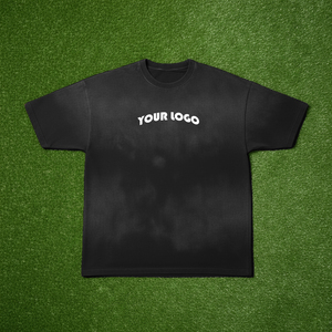 เสื้อยืดโอเวอร์ไซส์ผู้ชาย วินเทจ ผ้าฝ้ายฟอก เสื้อยืดสตรีทแวร์ ทรงหลวม ล้างสีแบบแอซิดวอช เสื้อยืดสกรีนโลโก้ ไหล่ตก เสื้อยืดลำลอง - Product Image 2