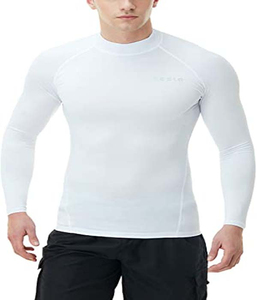 Lightweight Quick Dry Breathable Rash Guard High Quality Customized Logo Printing Rash Guard Men Custom Logo Men Long Sleeves - Product Image 6