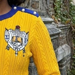 Suéter de Punto Trenzado RHOyal con Bordado, Suéter de Invierno Premium para Mujer, Cuello Camisero, Diseño Texturizado Suave y Cálido, Estilo Casual - Product Image 5