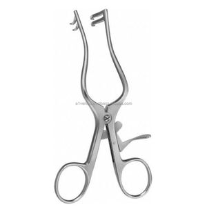 Écarteur chirurgical A-1 VERITAS de qualité supérieure, 13 cm, manuel, réutilisable, à 2 pointes (tranchantes et non-tranchantes), avec porte-aiguille - Product Image 4