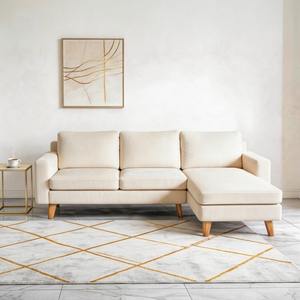 Sofá Seccional en Forma de L Tapizado en Corduroy Tradicional, Relleno de Espuma, Sofá de Dos Plazas para Espacios Pequeños, Sala de Estar, Oficina, Escuela - Product Image 6