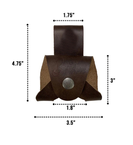 Universal fit <b>leather</b> hatchet blade guard with an closure for quick access during backyard wood chopping sessions - Product Image 5