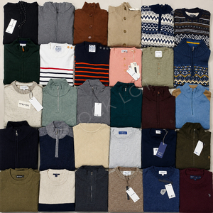 Pull en tricot à col en V uni pour homme et femme, fabriqué au Bangladesh, manches longues, vêtements d'hiver, vente en gros par lot - Product Image 2