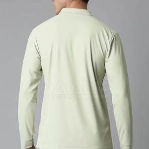 Camisa Polo de Manga Larga para Hombre, Corte Moderno, Tela Ligera y Cómoda, Excelente Opción para Uniforme de Oficina y Vestimenta Casual - Product Image 3