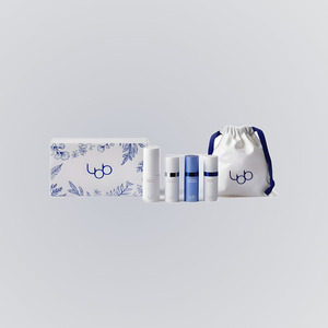 Coffrets cadeaux de bain LBB Travel Kit : Tonique 20ml / Crème 10ml / Nettoyant moussant 10ml / Sérum 10ml / Pochette 130 x 150mm - Product Image 3