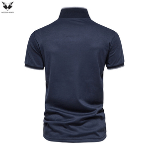 เสื้อโปโลคอวีสีพื้นแขนสั้นคลาสสิก รุ่นใหม่ประจำปี 2026 สำหรับฤดูร้อน สวมใส่สบาย คุณภาพดีจากผู้ผลิตชั้นนำ - Product Image 2
