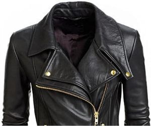 Women's Trendy Eco-Friendly Breathable Genuine <b>Leather</b> <b>Jacket</b> with Faux Fur Lining Vintage Style <b>Winter</b> <b>Leather</b> <b>Jacket</b> - Product Image 5
