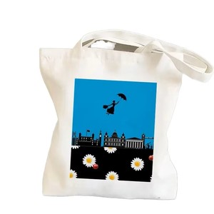 Sac de courses en toile personnalisé lavable, fourre-tout réutilisable à bandoulière, sac de transport écologique imprimé à rayures avec grande fermeture éclair, tendance - Product Image 2
