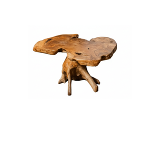 Juego de Mesa de Raíz de Teca Rústica de Lujo ARTERRA, Taburetes de Madera Natural Hechos a Mano, Muebles Artesanales para Sala de Estar, Hogar, Hoteles/Villas, Estilo Antiguo - Product Image 2