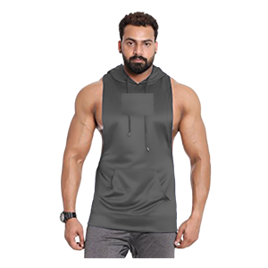 Custom Logo Men's Fitness Workout Loose Fit Bodybuilding <b>Vest</b> Gym <b>Stringer</b> Cotton Tank Top - Product Image 2
