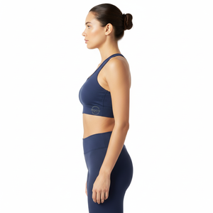 Sujetador Deportivo Personalizado con Logotipo Frontal para Mujer - Alta Calidad, Soporte Medio, Spandex/Poliéster, Ropa Ecológica para Fitness y Yoga - Product Image 1