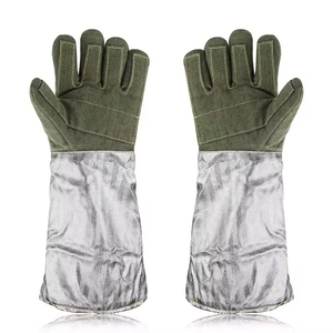Nouveauté, gants de travail pour soudeurs avec logo personnalisé, ignifuges, de qualité supérieure, respirants, en cuir de vachette, gants de sécurité pour le soudage - Product Image 2
