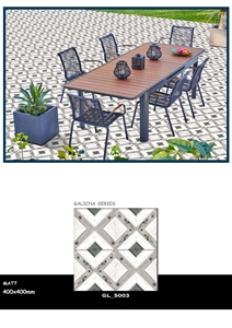 Las Mejores Baldosas de Piso Esmaltadas de Alto Brillo de 400 x 400 mm para Interiores y Exteriores, Garajes, Diseño Moderno, Fáciles de Limpiar, Exportadas a Todo el Mundo - Product Image 4
