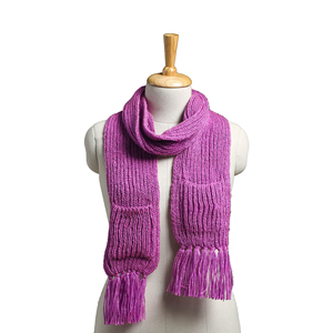 Vintage Look Unisex Knitted Scarf - Classic Retro Winter <b>Wrap</b> - Custom Logo Soft Crochet Warm <b>Neck</b> Wear - Product Image 1