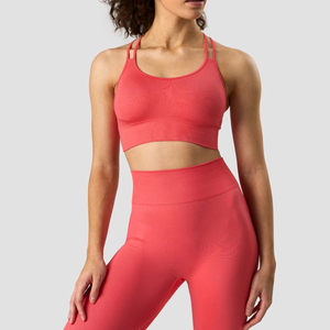 Ensemble de yoga pour femmes grande taille, taille haute, 2 pièces, écologique, respirant, séchage rapide, élégant, leggings de sport, soutien-gorge de sport - Product Image 3