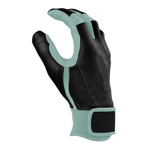 Gants de frappe en cuir noir et vert menthe avec fermeture auto-agrippante pour l'entraînement, unisexe adulte, gauche, XL, XXL, légers - Product Image 2