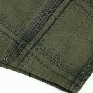 Chemise en flanelle de coton brossé pour homme, à carreaux, manches longues, boutonnée, décontractée, extra douce et chaude, pour l'automne, logo personnalisé, vente en gros - Product Image 6