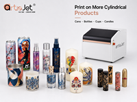 Imprimante UV rotative cylindrique de bureau artisJet Young pour l'impression de logos sur canettes de boissons en aluminium et canettes de soda