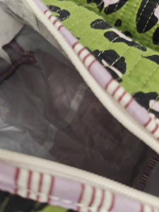 Sacs de maquillage en coton durable à imprimé floral Leporad vert foncé, pochettes indiennes, trousse de toilette de voyage, organiseur de cosmétiques - Product Image 6