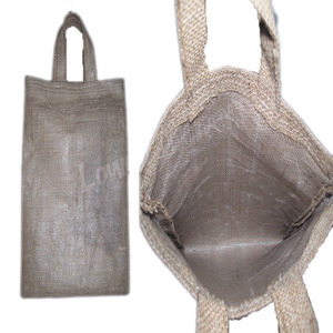 Burlap Shopping <b>Bag</b> <b>Medium</b> <b>Size</b> Top Handle Groceries Hand Length Handle Natural Color Lowellcraft Delhi - Product Image 6