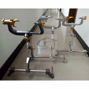 Ensemble d'instruments chirurgicaux de neurochirurgie : Pince crânienne Mayfield à trois broches avec rétracteur cérébral Leyla et repose-tête de fixation manuelle - Product Image 1