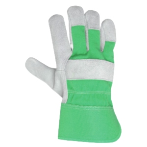 Industrial Safety Gloves with Fluorescent Cotton New Design Heavy Duty Cowhide Split Leather for Hand and <b>Arm</b> Protection - Product Image 3
