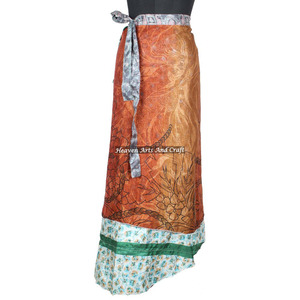 New Buy Silk <b>Wrap</b> <b>Around</b> Dress in USA Rajasthani Fancy Reversible Silk Long <b>Wrap</b> Indian Reversible Sari <b>Wrap</b> <b>Skirt</b> Manufacturer - Product Image 4
