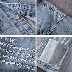 Premium Style <b>Men</b> Denim <b>Jacket</b> Casual Slim <b>Long</b> Sleeve Jean <b>Jacket</b> With Multi Pocket Fashion Outdoor Causal Classic <b>Jackets</b> - Product Image 5