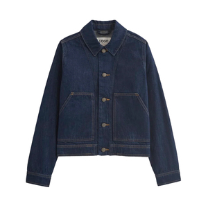 Women 2026 Spring/Autumn New Fashion Solid Breathable Short Denim Jacket Casual Vintage Long Sleeve Outerwear Chic - Product Image 2