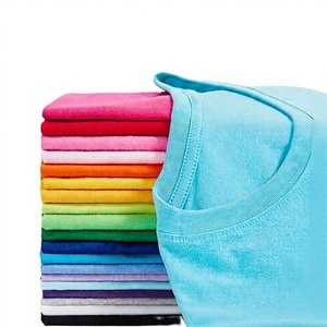 Camiseta Básica de Verano de Manga Corta de Algodón de Color Caramelo con Logotipo Personalizado Bordado OEM a Precio de Fábrica en China - Product Image 1