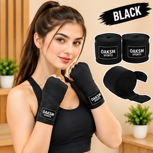 Vendas de Boxeo OAKSM, Verde Fluorescente, de Algodón Autoadhesivas y Elásticas, 2 Pulgadas de Ancho, 5 Metros de Largo, Unisex, para Entrenamiento en Gimnasio - Product Image 2