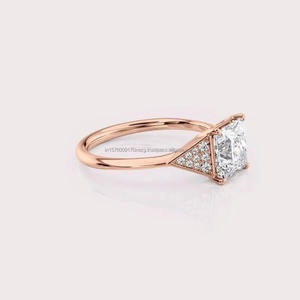 Anillo de Compromiso de Moissanita de Suministro Directo de Fábrica, Colección de Joyería Nupcial Premium Disponible al Mejor Precio del Mercado - Product Image 4