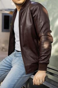 Stylish Eco-Friendly Waterproof Reversible <b>Leather</b> Jackets for Men Custom Made with Long Sleeves Winter Ready Accessories - Product Image 4