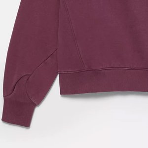 เสื้อสเวตเชิ้ตแขนยาวสำหรับผู้หญิงไซส์ใหญ่ ออกแบบเองได้ ผลิตจากผ้าฝ้าย 100% เป็นมิตรต่อสิ่งแวดล้อม บริการ OEM สไตล์ลำลองสำหรับฤดูหนาว - Product Image 4