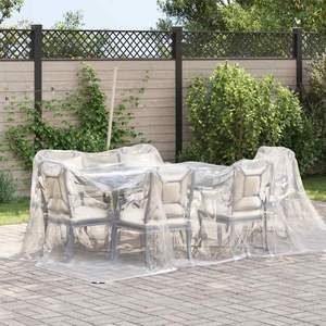 Bâche transparente avec œillets 9,8x9,8' en polyéthylène - Product Image 2