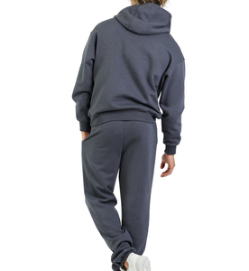 Mens Light Green Hoodie And Sweatpants <b>Set</b> With Flame Brand Print Casual Autumn Wear - Product Image 4