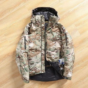 Custom <b>Men</b> Hooded Windbreaker <b>Jacket</b> Lightweight Waterproof Outdoor <b>Utility</b> <b>Jacket</b> Multi Pocket Streetwear Style For Unisex - Product Image 5
