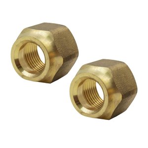 Brass Fully <b>Threaded</b> Hex Head Nylon Insert Self-locking <b>Lock</b> Nut AOL-152(SAE#010166) - Product Image 3
