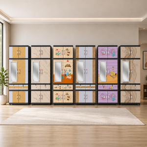 Armario/Guardarropa de Plástico Naiba Fit Pro con Puertas Planas y Cajón para Almacenamiento de Ropa y Dormitorio - Product Image 3
