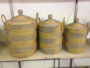 Sustainable Seagrass Laundry Basket Handmade <b>Storage</b> <b>Hamper</b> for Homes and Resorts Bulk OEM Durable from Vietnam - Product Image 2