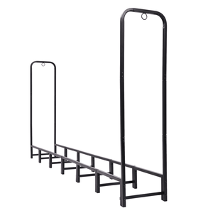 Robusto Porta Legna da Esterno 8FT con Copertura Impermeabile, Soluzione per lo Stoccaggio di Legna da Ardere - Product Image 3