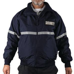 Chaqueta bomber reflectante de alta visibilidad unisex en oferta, con cuello alto, cierre de cremallera, transpirable y resistente al viento para hombre. - Product Image 3
